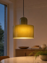 Verdoma Modern Cylinder Glass Design Pendant Light for Kitchens and Dining Rooms